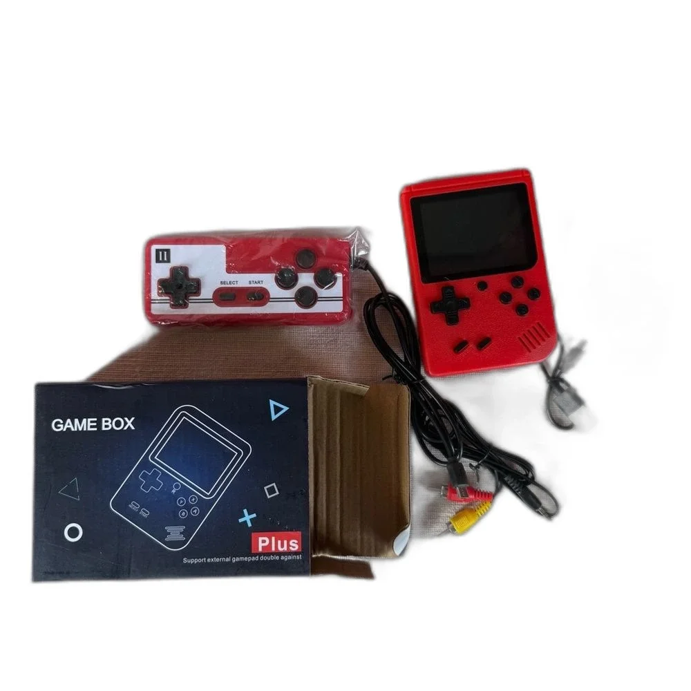 New in Open Box Game Box Plus Red Portable Retro 500 Games 3